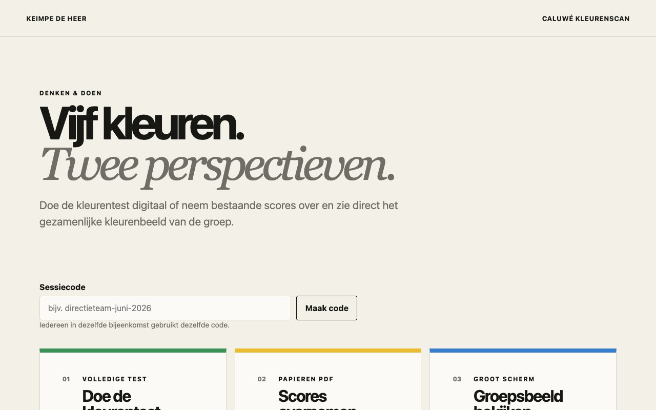 Voorbeeldscherm van Caluwé Denken en Doen